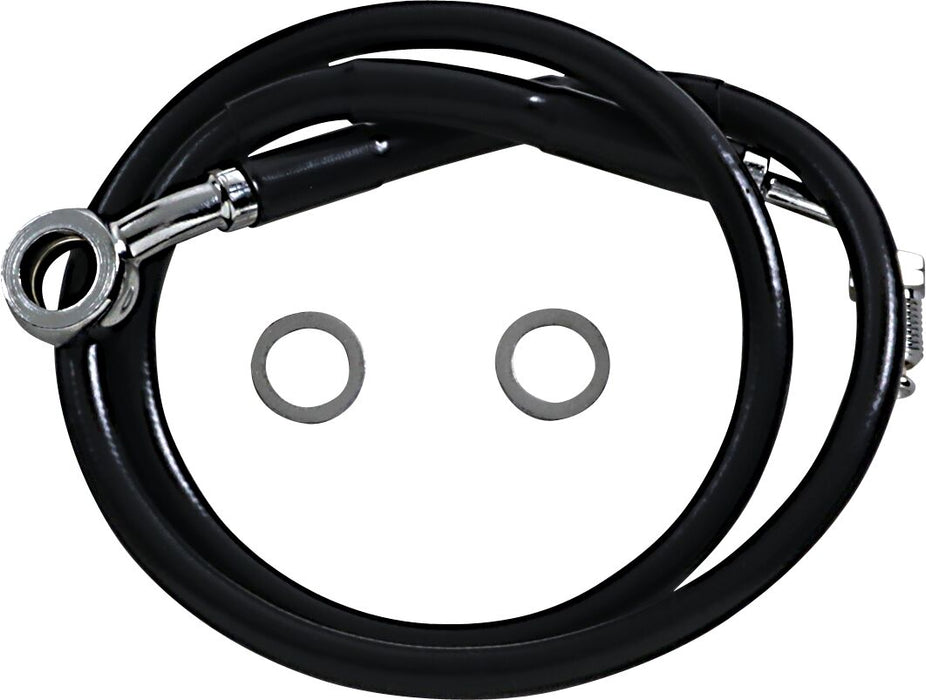 Drag Specialties Extended Length Stainless Steel Brake Line #618631-8BLK