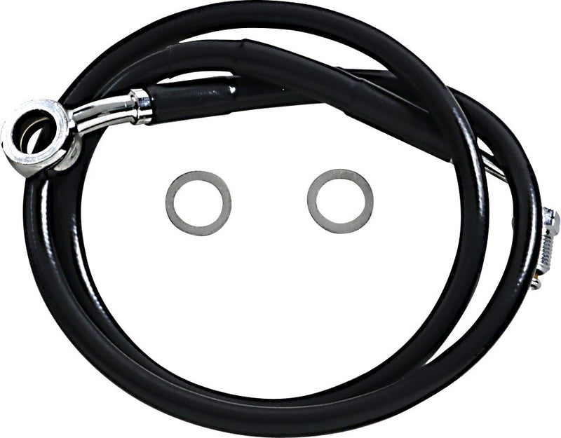 Drag Specialties Extended Length Stainless Steel Brake Line Fits Harley-Davidson Softail Models 2018-2024