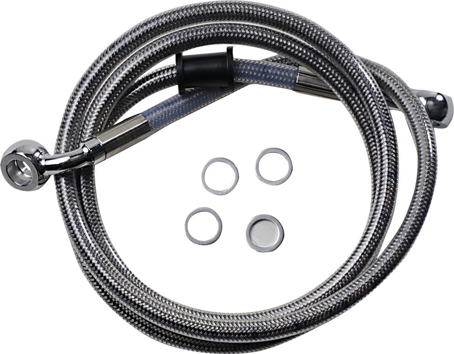 Drag Specialties Extended Length Stainless Steel Brake Line #618763-2