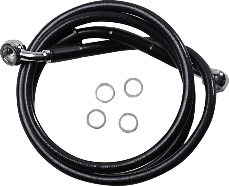 Drag Specialties Extended Length Stainless Steel Brake Line Fits Harley-Davidson Sportster Models 2018-2021