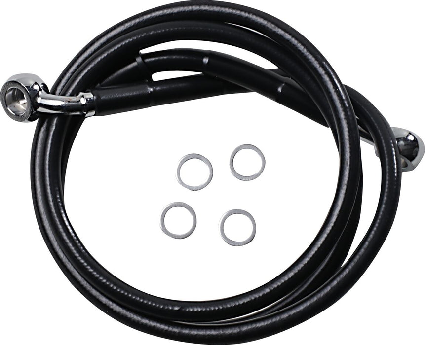 Drag Specialties Extended Length Stainless Steel Brake Line #618763-2BLK
