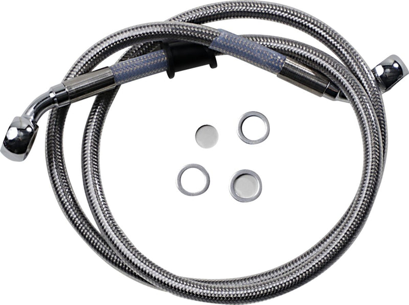 Drag Specialties Stainless Steel Brake Line Kit Fits Harley-Davidson Softail Models 2018-2021