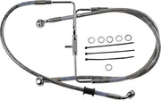 Drag Specialties Extended Length Stainless Steel Brake Line Fits Harley-Davidson Sportster Models 2017-2020