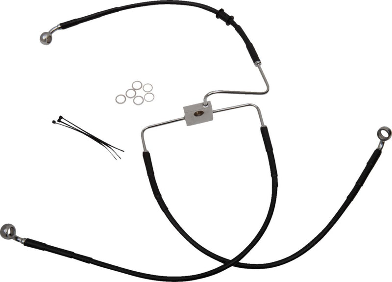 Drag Specialties Stainless Steel Brake Line Kit Fits Harley-Davidson Sportster Models 2017-2020