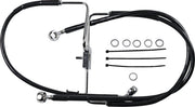 Drag Specialties Extended Length Stainless Steel Brake Line Fits Harley-Davidson Sportster Models 2017-2020