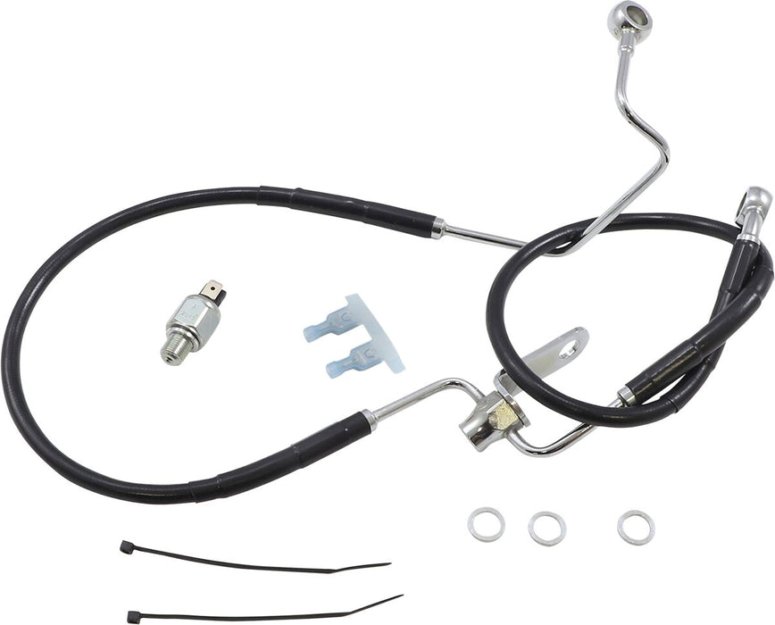 Extended Length Black Vinyl Brake Line Kit