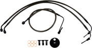 Midnight Braided Brake Line Kit Softail