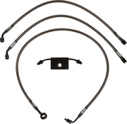 Midnight Braided Brake Line Kit Softail