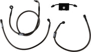 Midnight Braided Brake Line Kit Softail