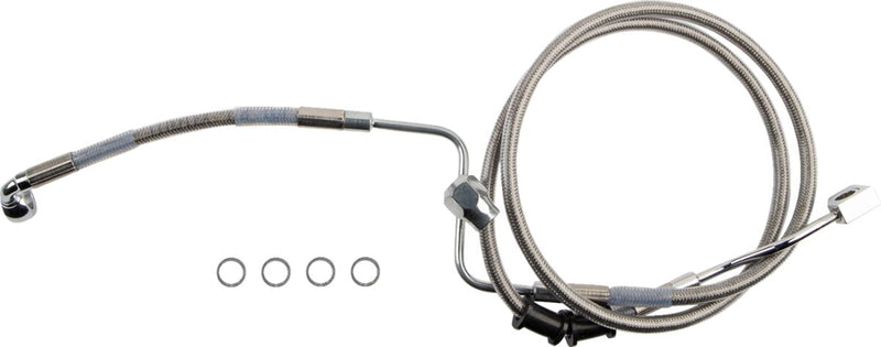 Drag Specialties Rear Brake Line Fits Harley-Davidson Softail Models 2018-2024