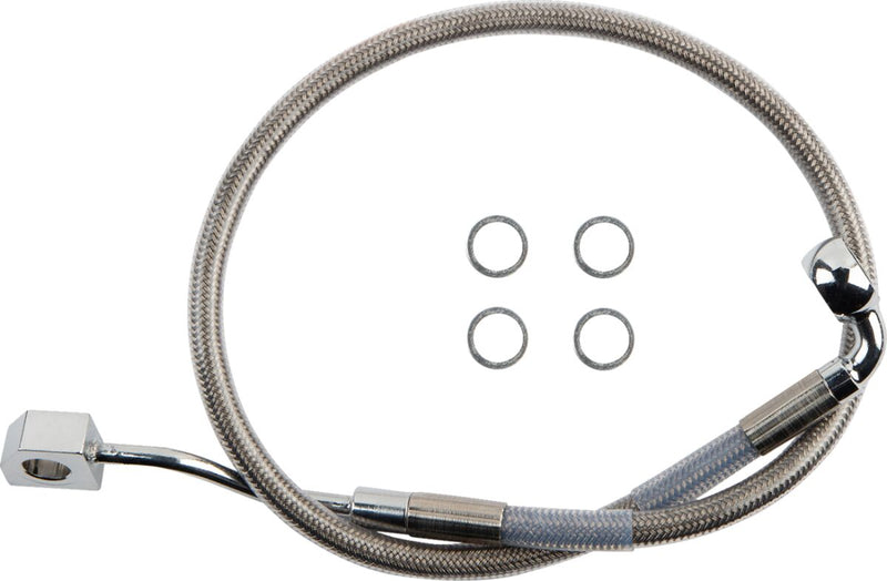 Drag Specialties Rear Brake Line Fits Harley-Davidson Softail Models 2018-2024