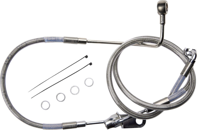 Drag Specialties Rear Brake Line Fits Harley-Davidson Softail Models 2011-2017