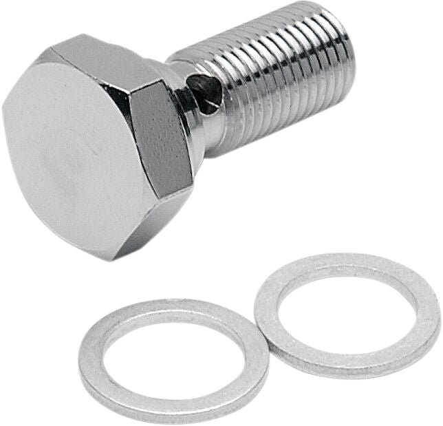 Drag Specialties Universal Chrome Steel Banjo Bolt
