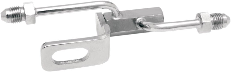 Goodridge Rear Brake Tee for 2007-2011 Harley-Davidson Chrome Brake Line Stainless Steel #GD-MANIFOLD-07