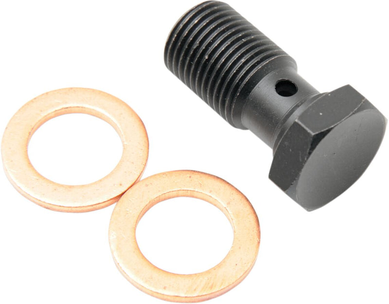 Goodridge Banjo Bolt 600 Series Black Sniper II Single Stainless Steel 2 Pack #775-44PBK