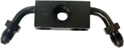 Goodridge Front Brake Line Router for 2012-2017 Harley-Davidson Black Zinc Steel #MCHD-023ZBK