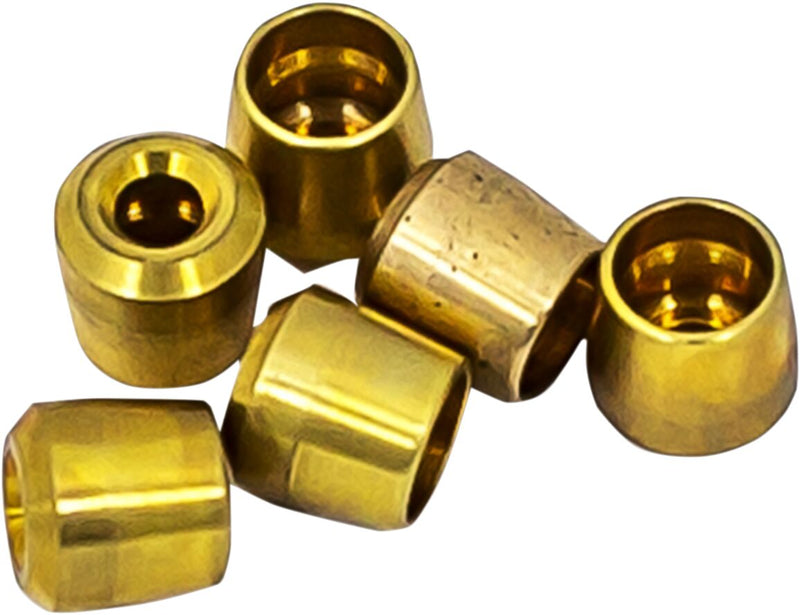 Goodridge Brake Line Ferrule Olive Brass 6 Pack #1205-02B-6