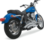 Vance & Hines Big Radius 2 Into 2 NON-PCX In Chrome For Harley-Davidson 1991-2005 Dyna Motorcycles #26007