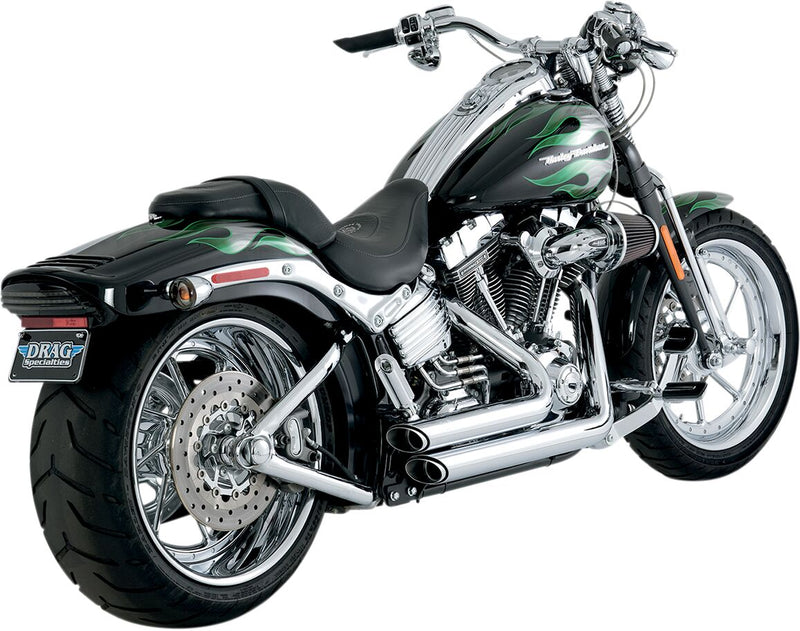 Vance & Hines Shortshots Staggered Performance Exhaust Kit NON-PCX In Chrome For Harley-Davidson 1986-2017 Softail Motorcycles