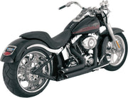 Vance & Hines Shortshots Staggered Performance Exhaust Kit NON-PCX In Black For Harley-Davidson 1986-2017 Softail Motorcycles #47221