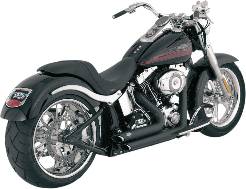 Vance & Hines Shortshots Staggered Performance Exhaust Kit NON-PCX In Black For Harley-Davidson 1986-2017 Softail Motorcycles #47221