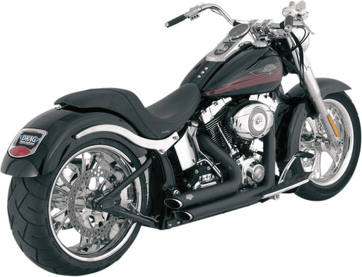 Vance & Hines Shortshots Staggered Performance Exhaust Kit NON-PCX In Black For Harley-Davidson 1986-2017 Softail Motorcycles