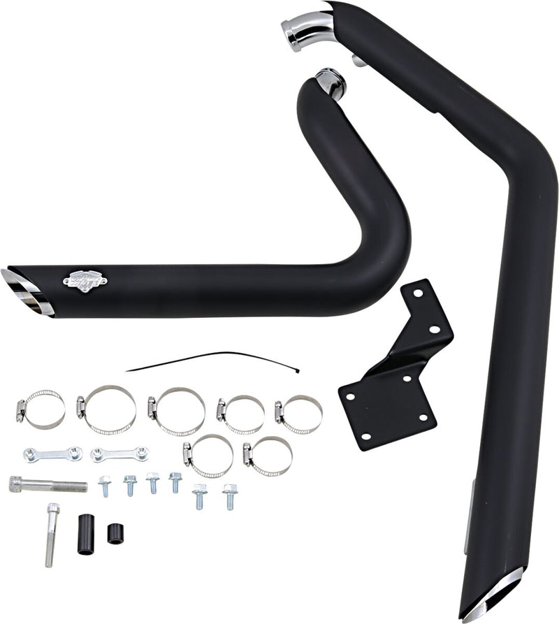 Vance & Hines Shortshots Staggered Performance Exhaust Kit NON-PCX In Black For Harley-Davidson 1986-2017 Softail Motorcycles #47221