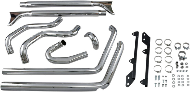 Bassani Fishtail True Dual Exhaust System #1S46E-33