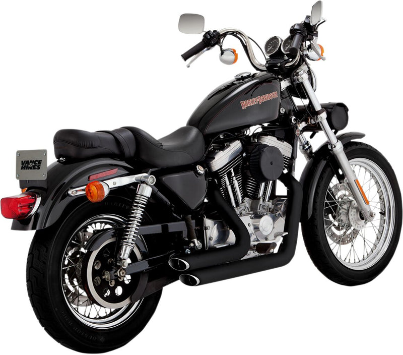 Vance & Hines Shortshots Staggered Exhaust Kit NON-PCX In Black For Harley-Davidson 1999-2003 Sportster Motorcycles