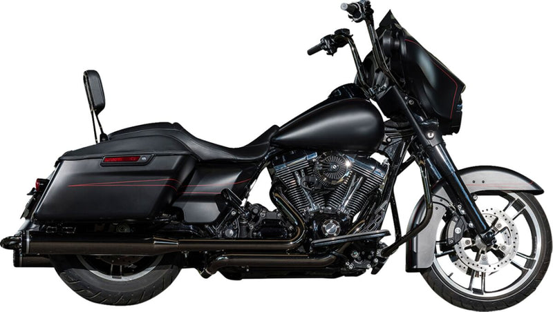Khrome Werks Eclipse Dominator 2:2 3-Stepped Header, 4.5" Mufflers W/Tracer Tips for 2009-2016 Harley-Davidson Touring Motorcycles