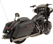Khrome Werks Eclipse Dominator 2:2 3-Stepped Header, 4.5" Mufflers W/Tracer Tips for 2009-2016 Harley-Davidson Touring Motorcycles