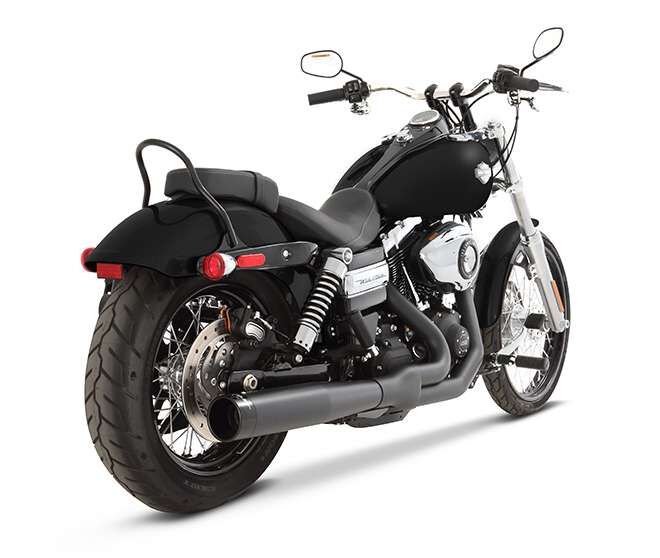 Exhaust System 2 into 1 for Dyna Dyna Black