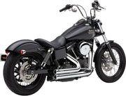 Cobra 909 2 Into 2 Exhaust Kit In Chrome For Harley-Davidson 2012-2017 Dyna Motorcycles