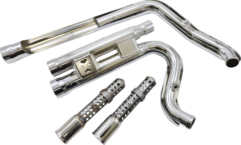 Cobra 909 2 Into 2 Exhaust Kit In Chrome For Harley-Davidson 2012-2017 Dyna Motorcycles