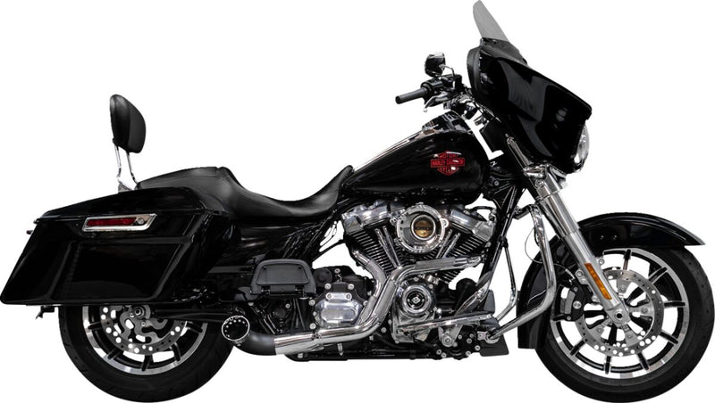 Trask Chrome Nasty Bastard 2 into 1 Exhaust for 2017-2025 Harley-Davidson Touring Models #TM-5720CH