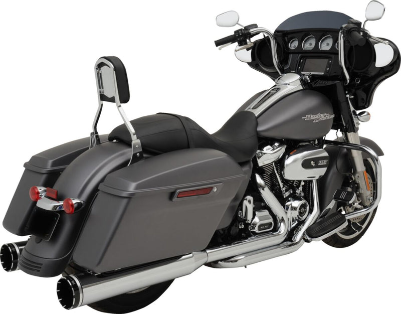 Khrome Werks Chrome Dominator 2:2 3-Step Header 4.5" Mufflers W/Tracer Tips for 2017-2025 Harley-Davidson Touring Motorcycles