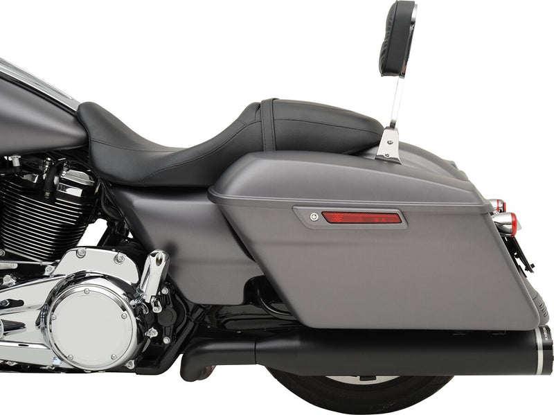 Khrome Werks Black Dominator 2:2 3-Step Header 4.5" Mufflers W/Tracer Tips for 2017-2025 Harley-Davidson Touring Motorcycles