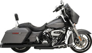 Khrome Werks Black Dominator 2:2 3-Step Header 4.5" Mufflers W/Tracer Tips for 2017-2025 Harley-Davidson Touring Motorcycles