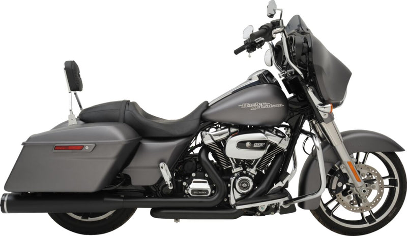 Khrome Werks Black Dominator 2:2 3-Step Header 4.5" Mufflers W/Tracer Tips for 2017-2025 Harley-Davidson Touring Motorcycles
