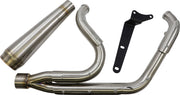 Trask Stainless Assault 2-into-1 Straight Exhaust for 2009-2016 Harley-Davidson Touring Models