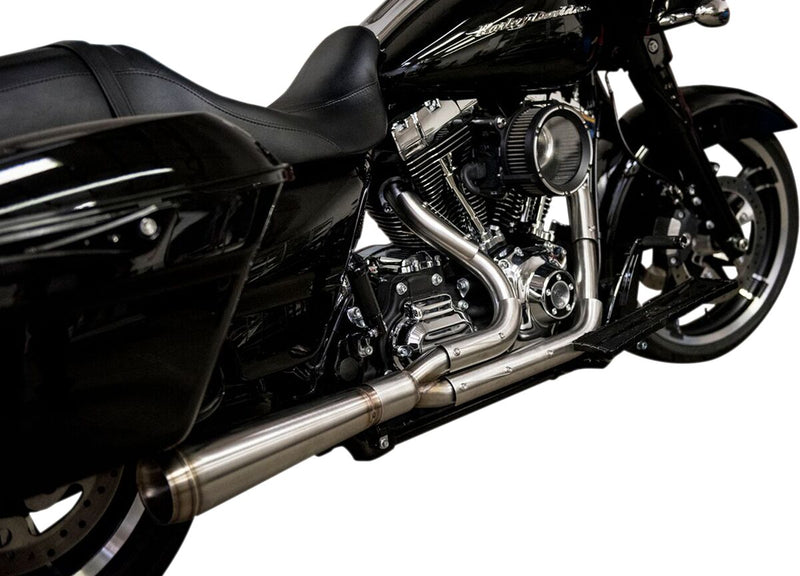 Trask Stainless Steel Assault 2-into-1 Straight Exhaust for 2017-2025 Harley-Davidson Touring Models #TM-5010