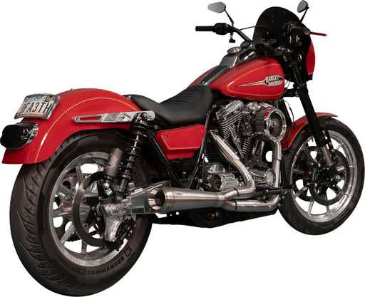 Trask Stainless Steel Assault 2-into-1 Exhaust for 1984-1994,1999-2000 Harley-Davidson FXR Motorcycles Raw