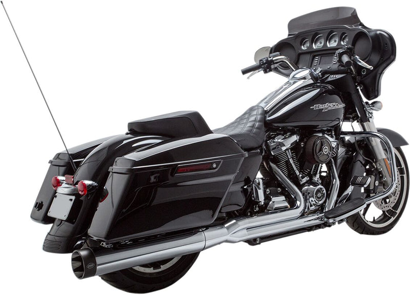 S&S Cycle Chrome Race Only Sidewinder 2-into-1 Exhaust System for 2017-2025 Harley-Davidson Touring Models