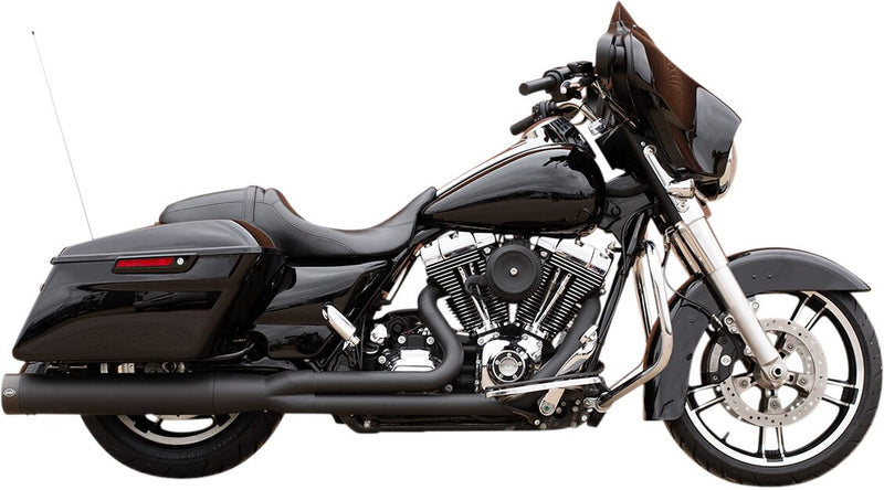S&S Cycle Black Sidewinder 2-into-1 Exhaust System for 1995-2009 Harley-Davidson Touring Models