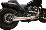 S&S Cycle Chrome/Black Superstreet 2-into-1 Exhaust System for 2018-2024 Harley-Davidson Softail #550-0790