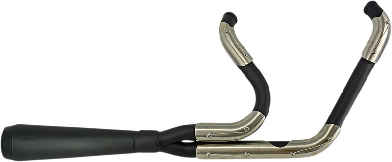Trask Ceramic Black Assault 2-Into-1 Exhaust System for 2007-2016 Harley-Davidson Touring Models #TM-5000BK