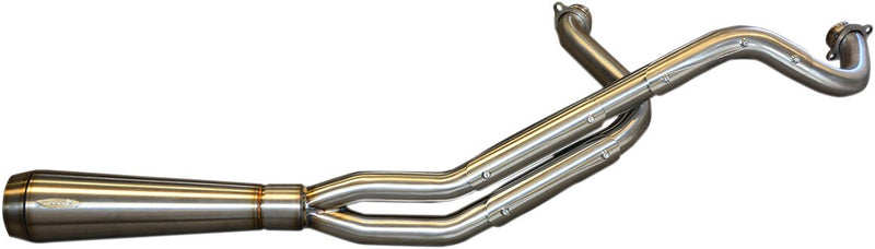 Trask Stainless Steel Assault 2-Into-1 Exhaust System for 2014-2026 Indian Chieftain Motorcycles Raw #TM-5200