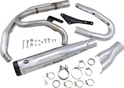 S&S Cycle Chrome Superstreet 2 into 1 Exhaust System for 2018-2022 Harley-Davidson Softail
