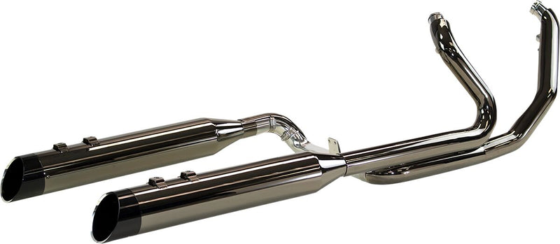 Khrome Werks Eclipse Dominator 2:2 3-Stepped Header, 4.5" Mufflers W/Edge Tips for 2014,2017-2025 Harley-Davidson Trike and 2017-2025 Harley-Davidson Touring Motorcycles