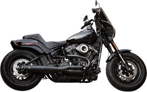 S&S Cycle Black SuperStreet 2:1 50 State Exhaust System for 2018-2024 Harley-Davidson Softail Ceramic Black